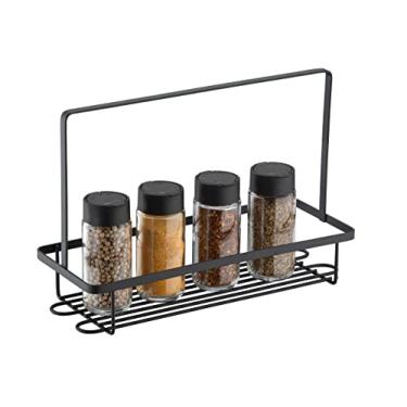 Imagem de PORTA TEMPEROS ADRI L280 X A195 X P110 MM - PRETO FOSCO