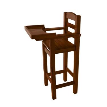 Imagem de Banqueta Alta Cadeira De Alimentação Bebe Infantil Madeira Maciça - st