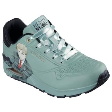 Imagem de Skechers Tênis feminino Uno-Spy Family Air, Verde/preto, 40