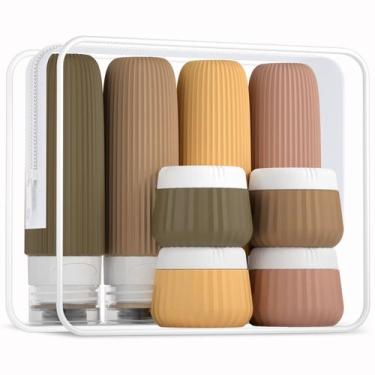 Imagem de Garrafas de viagem Mrsdry, pacote com 8 onças e bolsa transparente, si