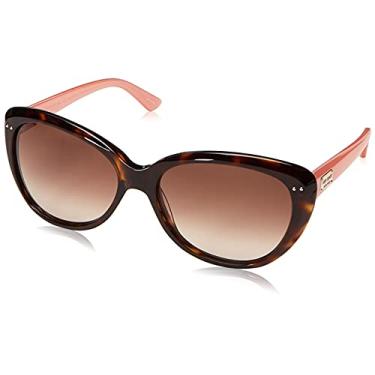 Imagem de Kate Spade New York Women's Angeliq Cat-Eye Sunglasses, Tortoise Blush/Brown Gradient, 55 mm