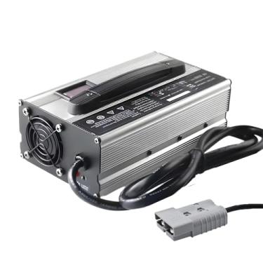 Imagem de Lzyjckh Carregador de bateria para empilhadeira de 900 W, carregadores de chumbo-ácido de 12 V/24 V/36 V/48 V/60 V/72 V, com visor LCD, plugue Anderson de 50 A/120 A/175 A/350 A,24v 25a silver,120A