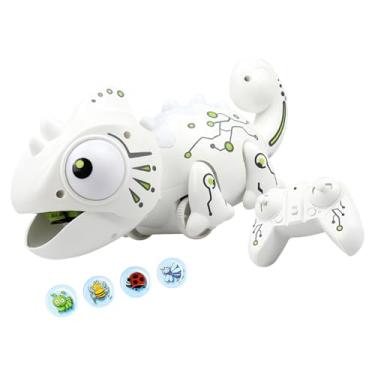 Imagem de Dynwave Brinquedo camaleão de controle remoto rc camaleão realista iluminado brinquedo eletrônico presente para crianças de 5 6 7 8 9 10 meninos e meninas