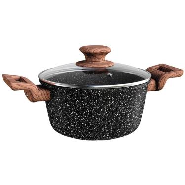 Imagem de Caçarola Euro Home Colorstone Antiaderente 5 Camadas Preta – 3 L