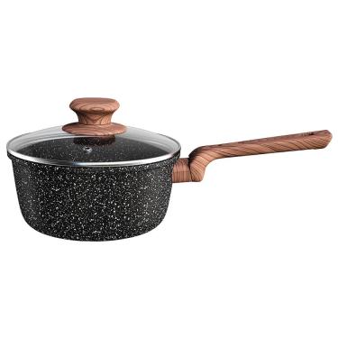 Imagem de Panela Euro Home Colorstone Antiaderente 5 Camadas Preta – 2,2 L