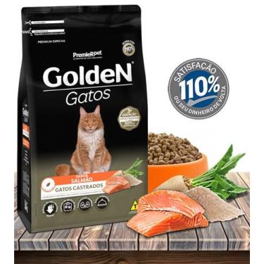 Imagem de Ração Seca PremieRPet Golden Salmão para Gatos Adultos Castrados - 10,