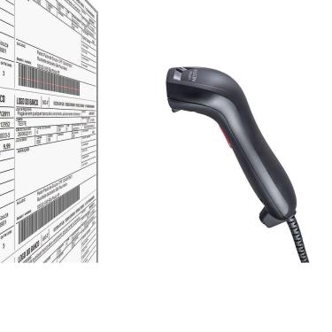 Imagem de Leitor De Código De Barras Scanner Ccd Flash Usb Elgin