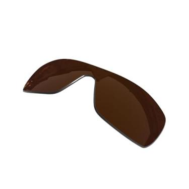 Imagem de OOWLIT Lentes de substituição compatíveis com óculos de sol Oakley Turbine Rotor, marrom, não polarizadas