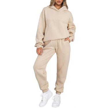 Imagem de Conjunto de roupas Aleumdr de 2 peças para moletom feminino e corredor