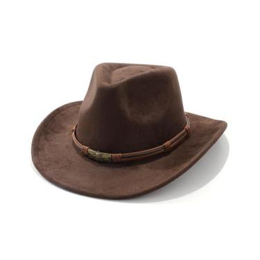 Imagem de Chapéu de cowboy BELTROAD Classic Cowgirl de aba larga em feltro uniss