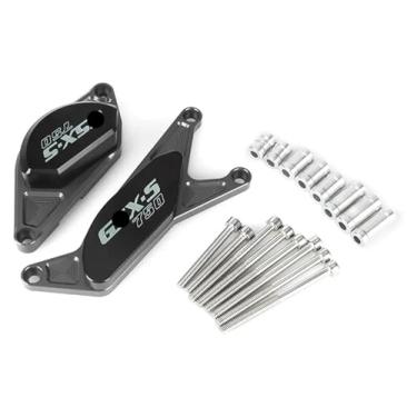 Imagem de BYYINGSUS Protetor deslizante de quadro de colisão do motor compatível com S&uzuki GSX-S750 GSXS750 GSX-S 750 GSX S750 (cinza)