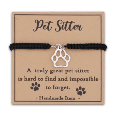 Imagem de MAOFAED Pulseira de babá de animais de estimação para mulheres/homens, presente de agradecimento Petsitter, uma babá de animais de estimação realmente ótima é difícil de encontrar (petsitterBr)