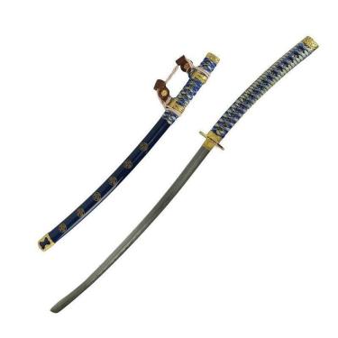 Imagem de Katana Jintachi Shogun Cerimonial Ronin Azul Suporte De Chão