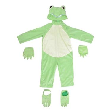 Imagem de Baoblaze Conjunto de fantasia de sapo infantil para meninos e meninas, fantasia de animal para carnaval e aniversário, S