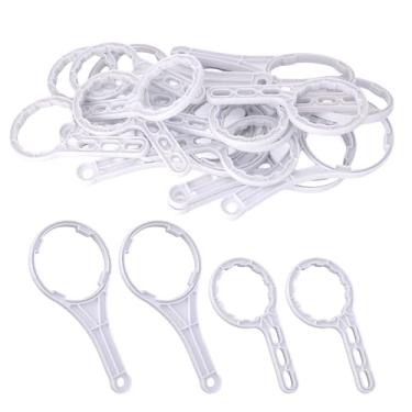 Imagem de 20 peças de chave RO de 25,4 cm, filtro de água, chave inglesa para invólucro de água RO do conector de membrana de osmose reversa, para sistema de osmose reversa, plástico branco