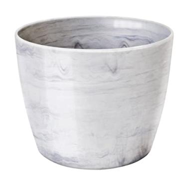 Imagem de Cachepô Redondo Nutriplan Elegance Branco Carrara 12x15 N3