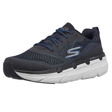 Imagem de Skechers Tênis masculino Max Cushion Premier Vantage-Performance para caminhada e corrida, Azul marino, 9.5 X-Wide