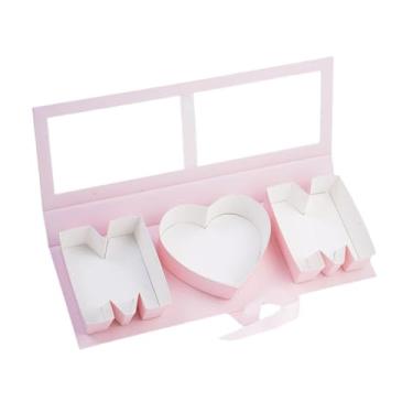 Imagem de Tachiuwa Caixa de embalagem de presente do dia mães Caixa de embalagem presente caixa de papelão Arranjo floral Clear Lid para aniversário de férias