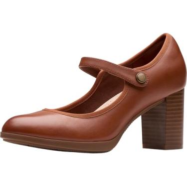 Imagem de Clarks Bayla Lily Pump feminino, Couro bronzeado, 38