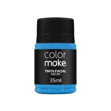 Imagem de Kit 6 Tintas Líquida Flúor neon Colormake 35ml - Colormakr, Azul Neon