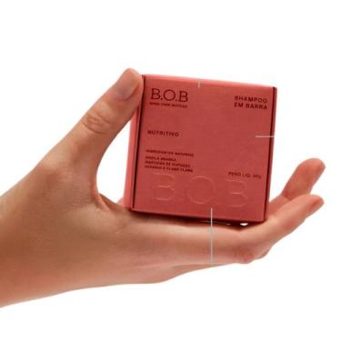 Imagem de Shampoo Natural em Barra Nutritivo 80g B.O.B