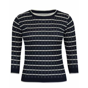 Imagem de Blusa 3/4 Pau a Pique Modal Azul Marinho