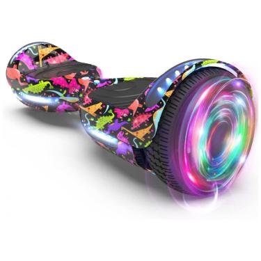 Imagem de Hoverboard HOVERSTAR HS2.01 Bluetooth Flash Wheel com Rodas LED – Revestido Dinossauro