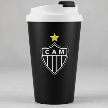 Imagem de Copo Atlético Mineiro Com Tampa Click Galo Torcedor Oficial - Brasfoot