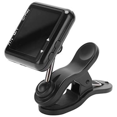 Imagem de RiToEasysports Afinador de Guitarra Compacto Com Carga - Fácil de Usar Braçadeira/suporte No Design Adequado para Violino Baixo Preto (MT90R)