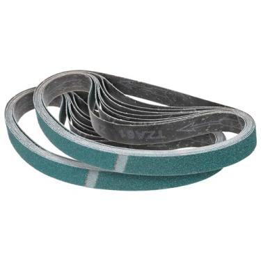 Imagem de CoCud 1 cinto de lixamento de 76 cm, 15 peças 40/60/80/120/150 correias afiadoras de facas de zircônia para afiação de trabalho para lixadeira de cinto, ferramenta de entalhe de facas para trabalho em