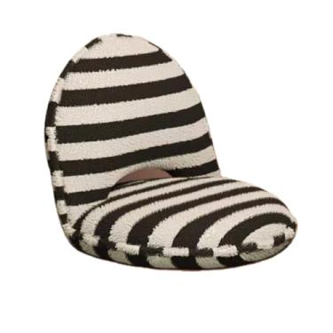 Imagem de Cadeira dobrável, espreguiçadeira para sala de estar, cama, recanto de leitura – Almofada de assento acolchoada dobrável portátil com encosto para adultos, adolescentes, dormitório, apartamento