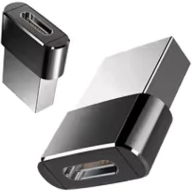 Imagem de Adaptador USB-C Fêmea para USB 2.0 Macho, Conversor para Smartphones e Laptops (Rosa)