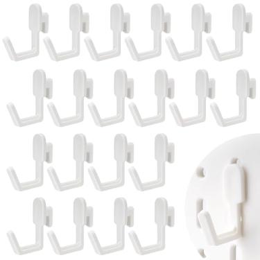 Imagem de Plus tard 20 ganchos para quadro de fixação, ganchos de placa de pinos para pendurar, acessórios organizadores compatíveis com IKEA Skadis Pegboard, cabides universais para garagem, cozinha e