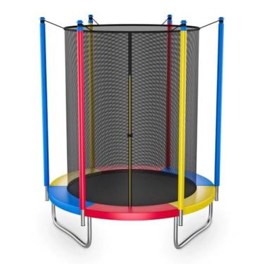 Imagem de Cama Elástica Infantil Com Rede De Segurança - Segura Para Crianças, Ideal Para Casa E Jardim