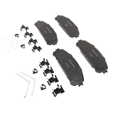 Imagem de ACDelco Kit de pastilhas de freio a disco frontal de cerâmica profissional 17D1324CHF1 com molas e clipes