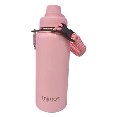 Imagem de Garrafa Térmica 1 Litro Alça Trançada Mkd Cores (Rosa claro)