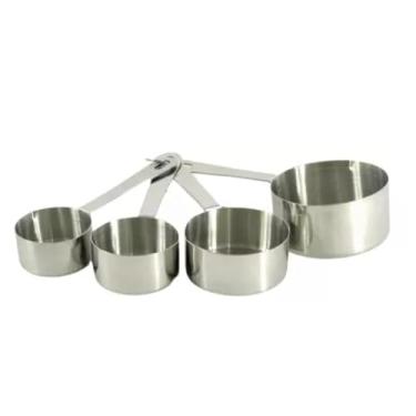 Imagem de Conjunto de 4 Xícaras Medidoras, Próprias Para Ingredientes Secos ou Líquidos, Material de Aço Inox