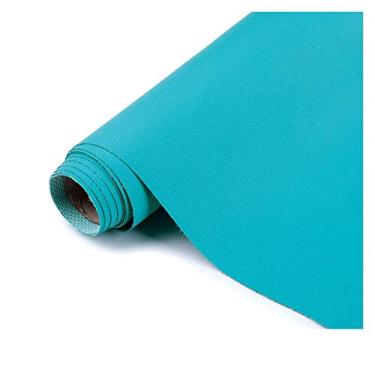 Imagem de Tecido de estofamento de couro sintético de vinil marinho 0,59 mm Espessura: impermeável, resistente a arranhões, perfeito para estofamento de carros, iates ao ar livre e móveis domésticos (azul c