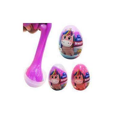 Imagem de Kit 3 Ovos Surpresa Slime Com Unicórnio - Doce Brinquedo
