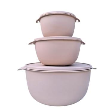 Imagem de Potes Hermeticos,Para Mantimentoskit 10 Potes Bowl + Jarra 1.800(3 Potes Rosa)