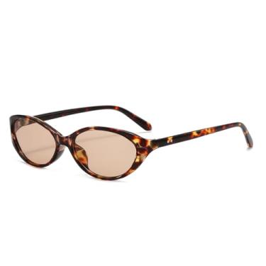 Imagem de Óculos de sol ovais com lentes amarelas da moda para mulheres e homens (3)