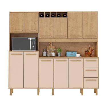 Imagem de Armário De Cozinha Amanda 11 Portas 2,12mt Am Am Off White