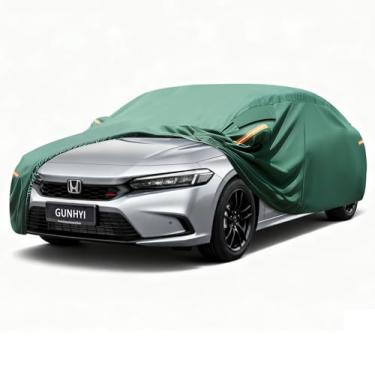 Imagem de GUNHYI Capa de carro de 16 camadas à prova d'água para todos os climas, ajuste personalizado para Honda Civic (1987-2025). Capas externas completas resistentes proteção contra chuva sol neve com zíper