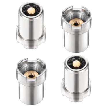 Imagem de Kit de adaptador magnético de 510 roscas, conversor de parafuso roscado universal para ferro de solda, adaptadores de conector de metal, conversor de parafuso de rosca de aço inoxidável para