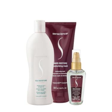 Imagem de Kit Senscience Silk Moisture Inner Shampoo Máscara Sérum (3 produtos)