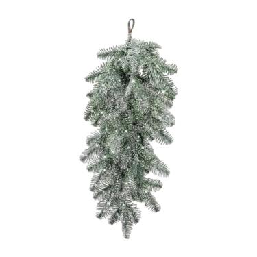 Imagem de XLWLLNJ Guirlanda de Natal em forma de lágrima, cabide para lareira, galhos artificiais de, guirlanda para parede, lareira de ação de Graças