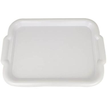 Imagem de Bandeja Branca para Servir de Plástico 39x28cm Cinquetti Clássica Rest