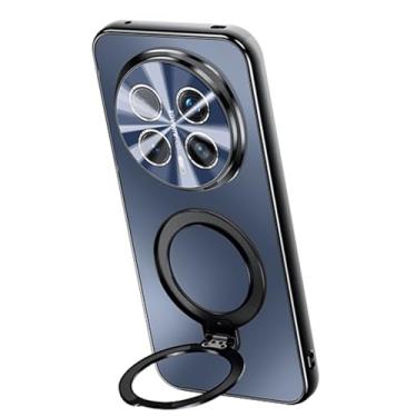 Imagem de LTLMYDAM Capa magnética para Honor Magic 8 Pro/8, capa fosca ultrafina à prova de choque com suporte de anel giratório, azul, 8