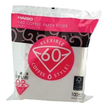 Imagem de Filtro Branco para Hario - V60 02 - 100 un