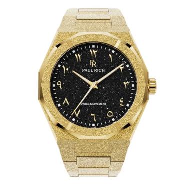 Imagem de Paul Rich Relógio masculino Frosted Star Dust II Obsidian Desert - 43 mm Ouro/Aventurina Preto